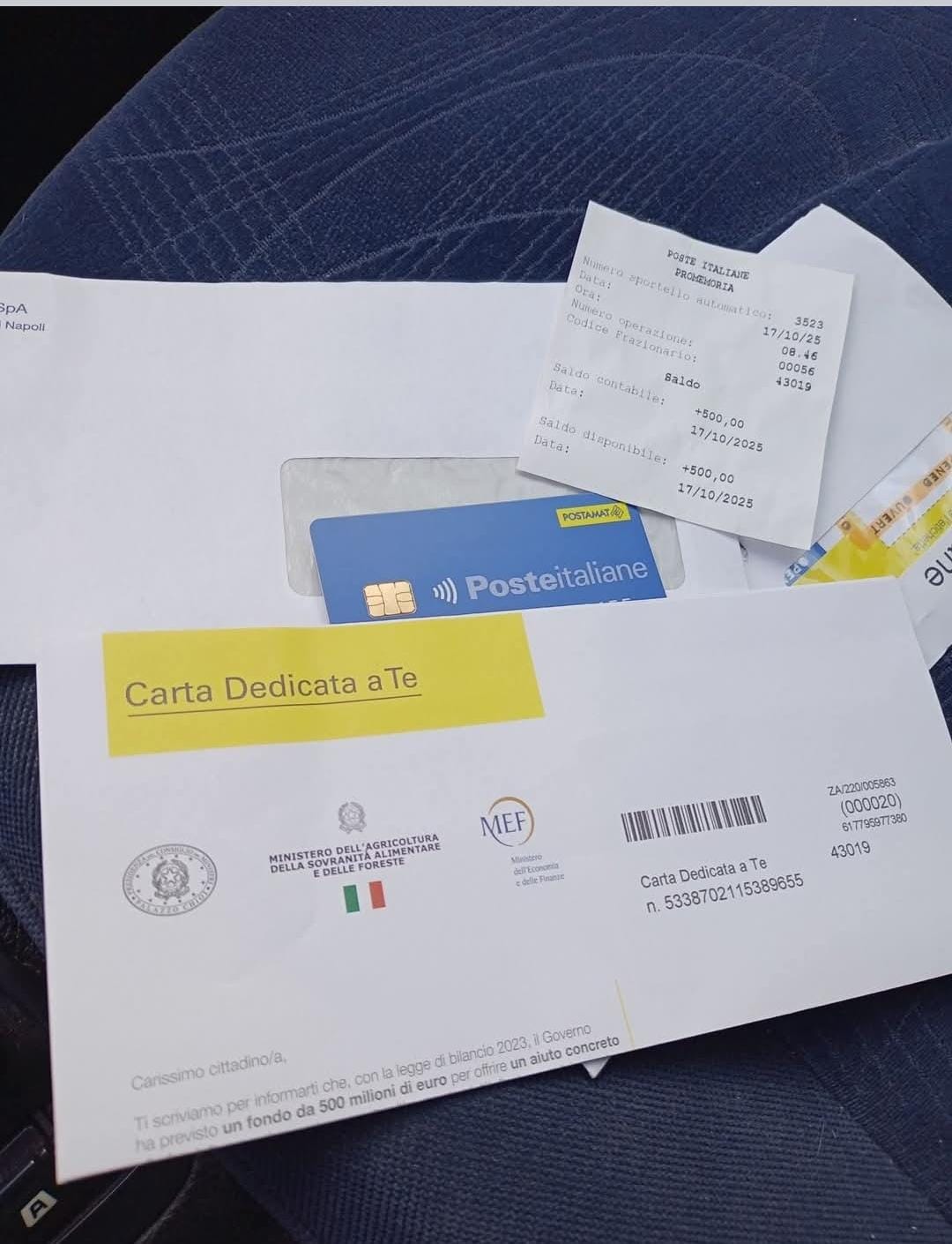 Al via le Ricariche Carta Dedicata a te 2025 da 500 euro