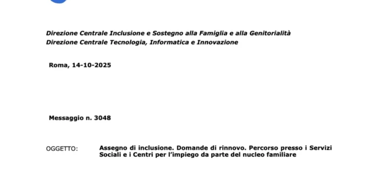 Assegno di Inclusione, Nuove Regole Inps per il Rinnovo - cosa cambia dal 14 ottobre 2025