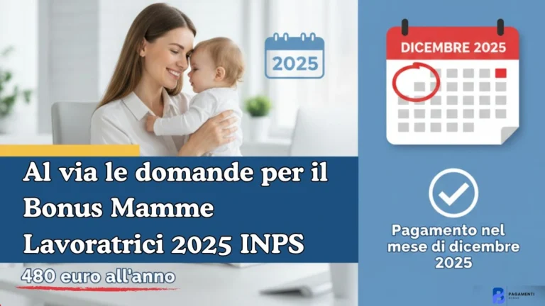 Al via le domande per il Bonus Mamme Lavoratrici 2025 INPS: 480 euro all'anno