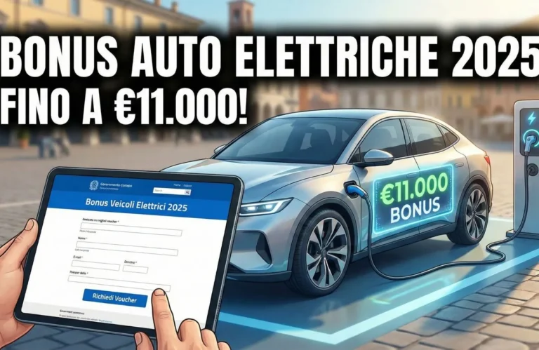 Bonus Veicoli Elettrici 2025: Fino a 11.000 Euro di Voucher – Ecco Come Richiederlo