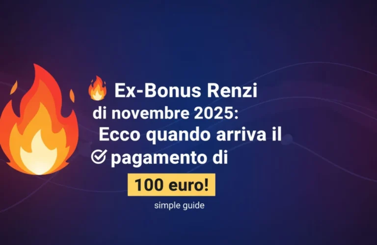 Ex-Bonus Renzi di novembre 2025