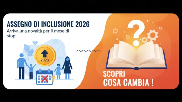 Assegno di Inclusione 2026: Arriva una novità per il mese di stop! Scopri cosa cambia