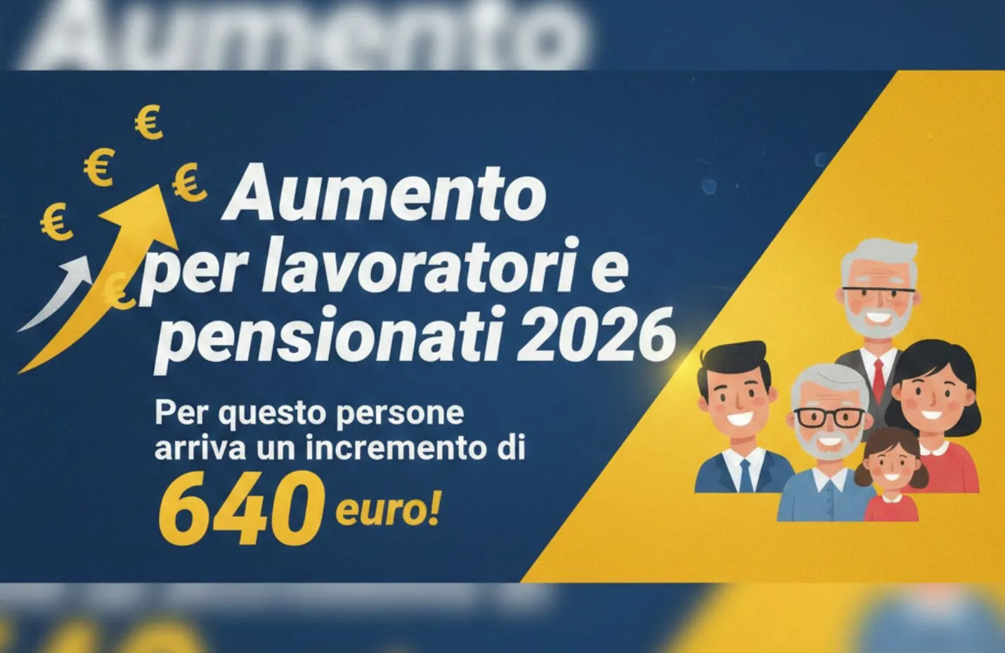 Aumento per lavoratori e pensionati 2026