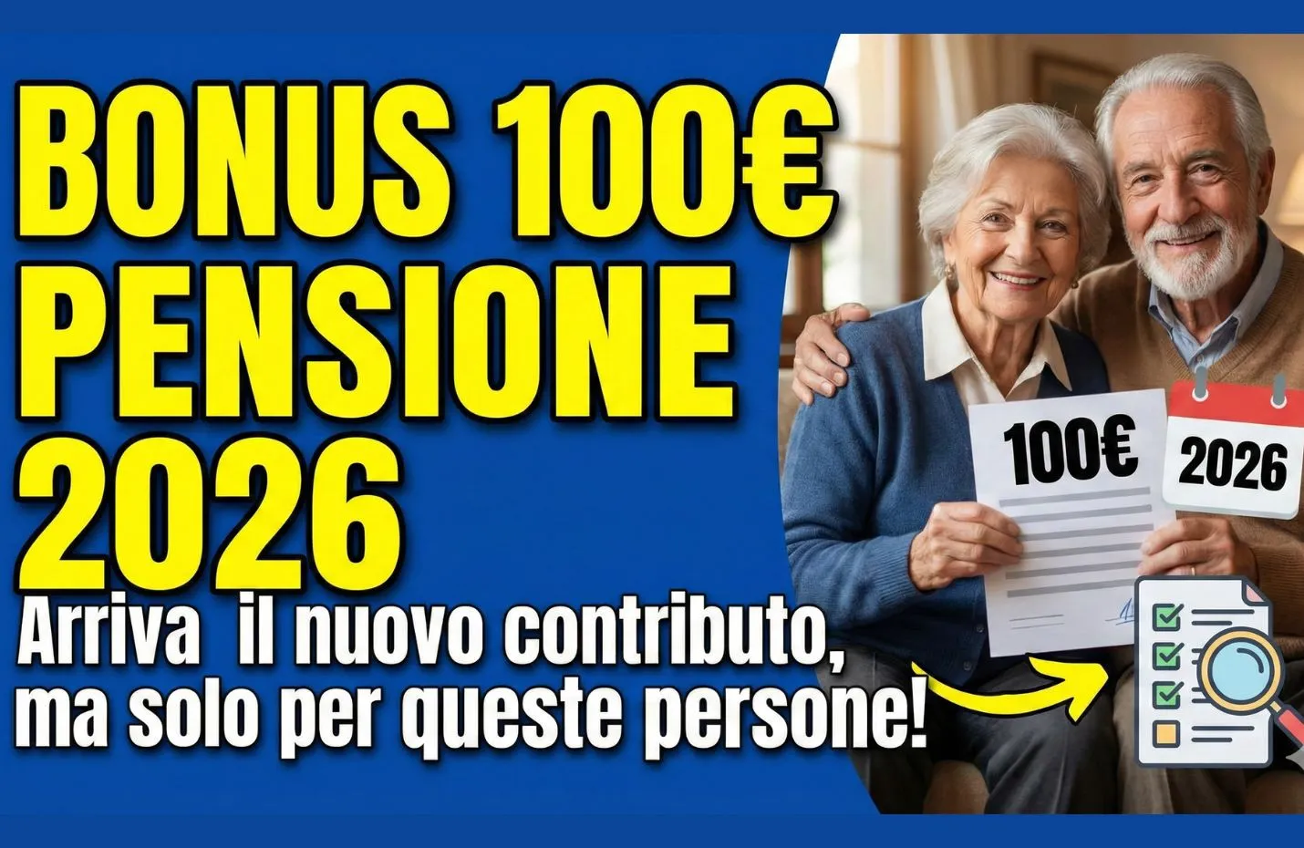 Bonus 100 euro Pensione 2026