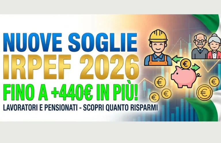 Nuove soglie IRPEF 2026