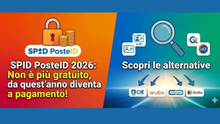 SPID PosteID 2026: Non è più gratuito, da quest'anno diventa a pagamento! Scopri le alternative