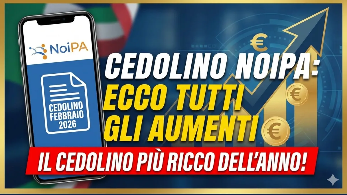 Cosa c’è nel cedolino NoiPA di febbraio 2026?