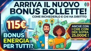 Bonus bollette da 115: Arriva il nuovo bonus! Anche per chi ha ISEE sopra i 25 mila euro