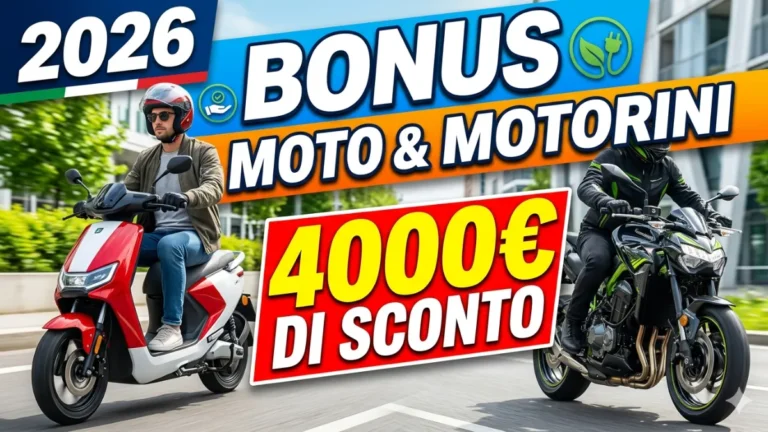 Bonus moto e motorini 2026