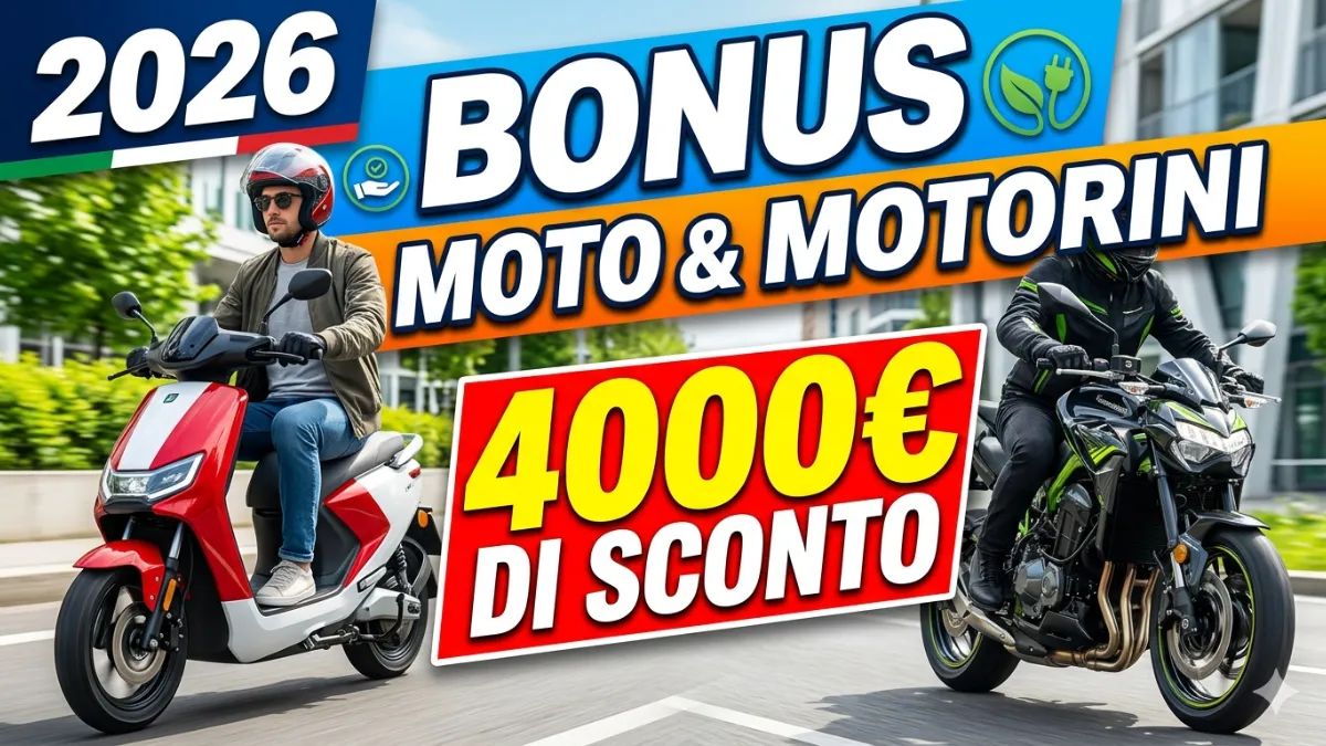 Bonus moto e motorini 2026