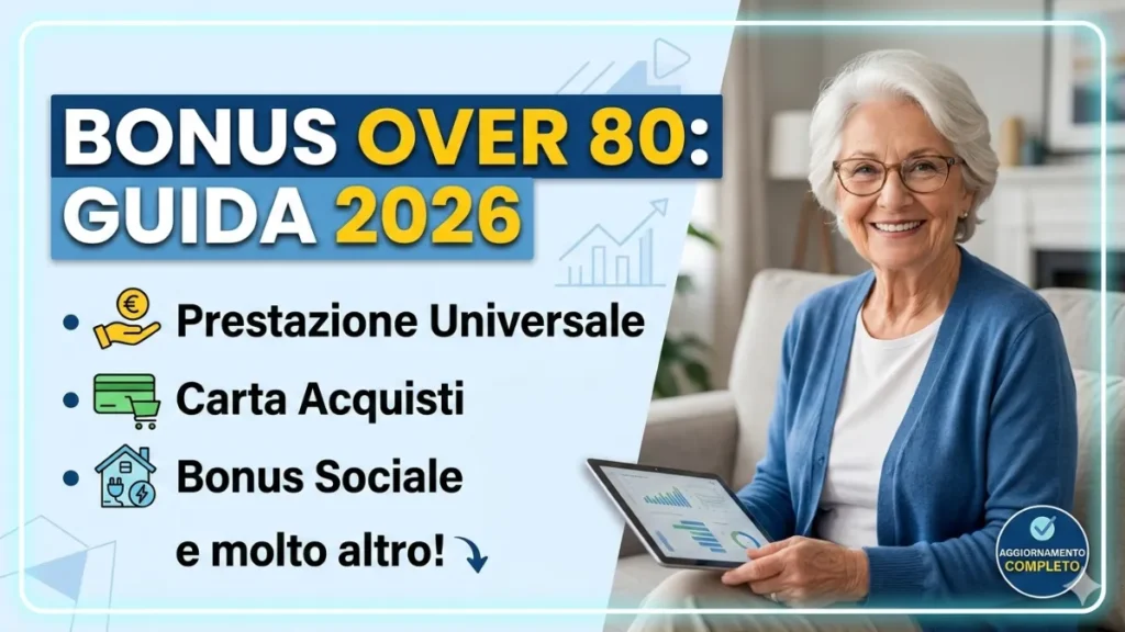Bonus per over 80 2026: Prestazione universale, Carta Acquisti, Bonus sociale e molto altro!