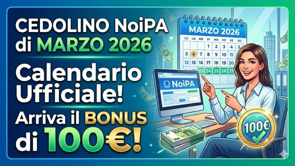 Cedolino NoiPA di Marzo 2026