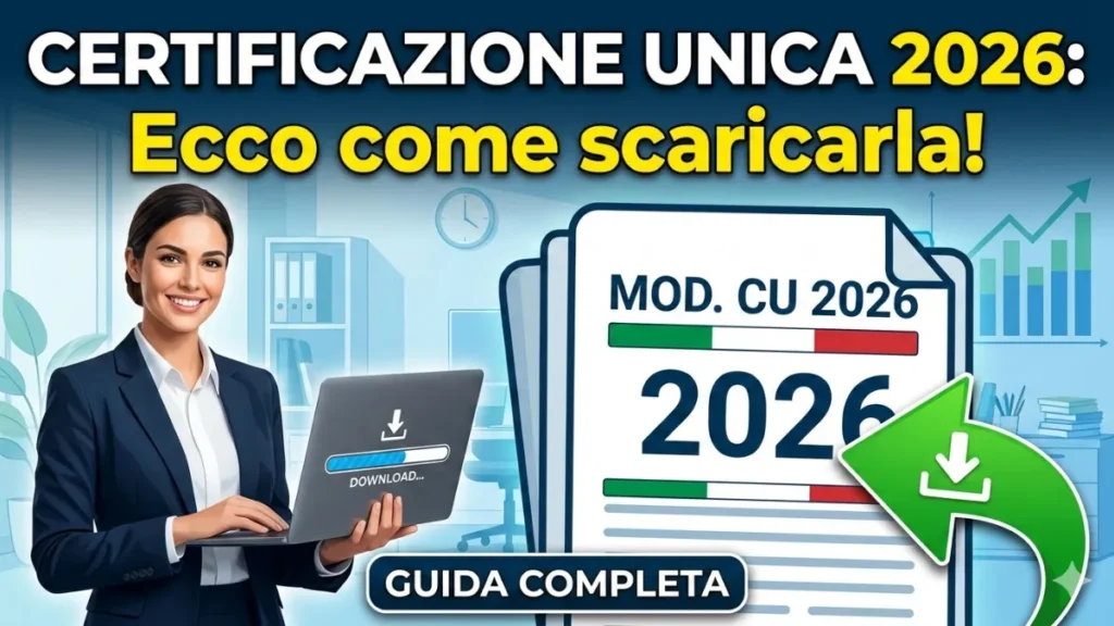 Certificazione Unica 2026: Ecco come scaricarla! Guida completa