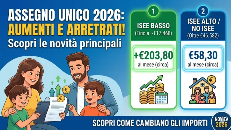 Importo Assegno Unico 2026: Arriva l'aumento e gli arretrati! Scopri le novità