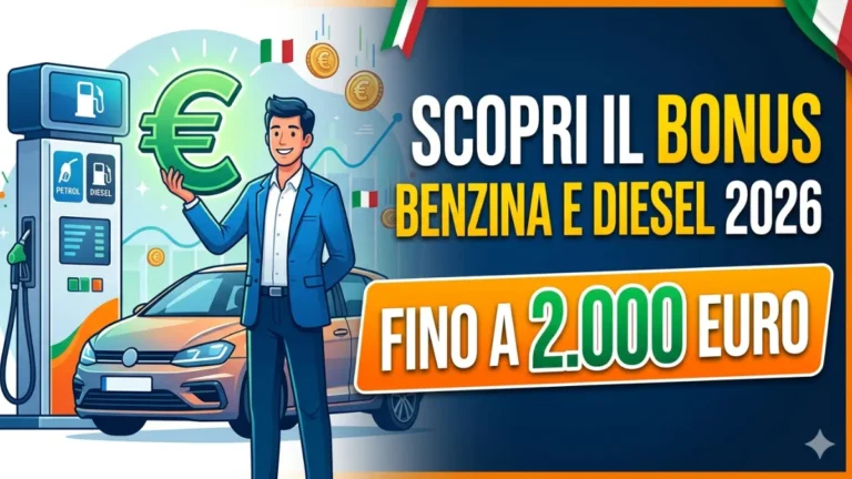 Scopri il Bonus benzina e diesel 2026: fino a 2.000 euro