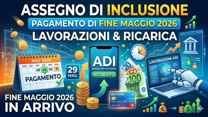Pagamento Assegno di Inclusione di fine Maggio 2026: Lavorazioni ricarica