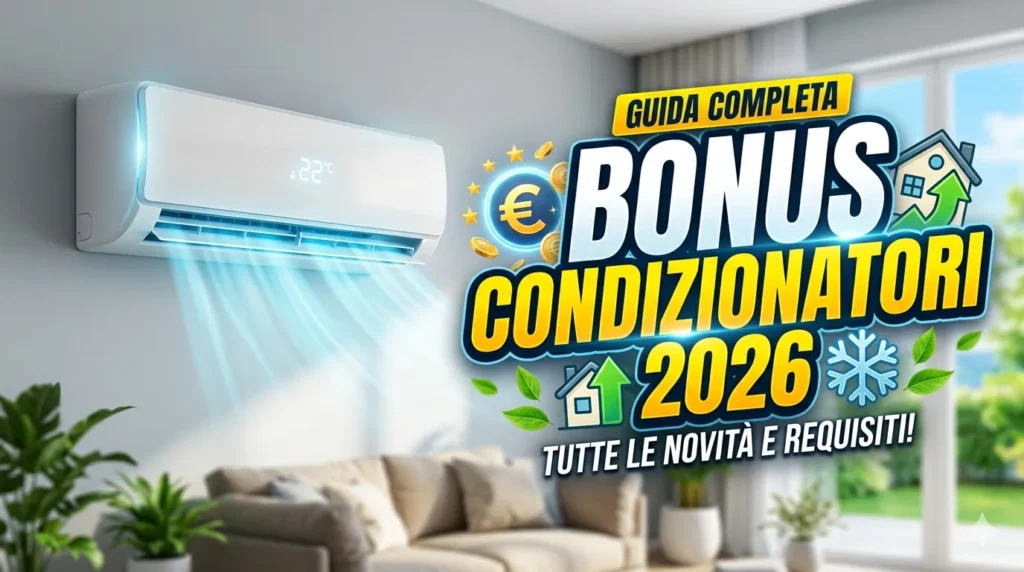 Bonus Condizionatori 2026: Fino al 50% di Sconto, Ecco Come
