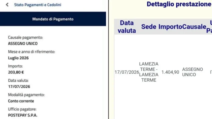 Pagamento Assegno unico luglio 2026: INPS avvia gli accrediti dal 17 luglio, ecco le prime date