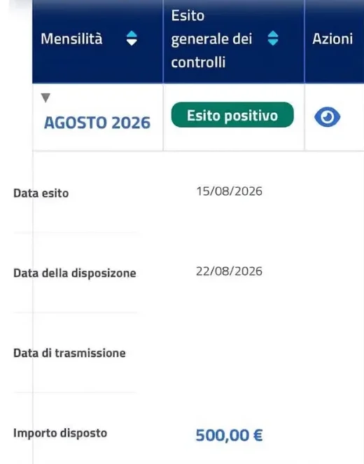 Pagamenti INPS dal 17 al 31 agosto 2026