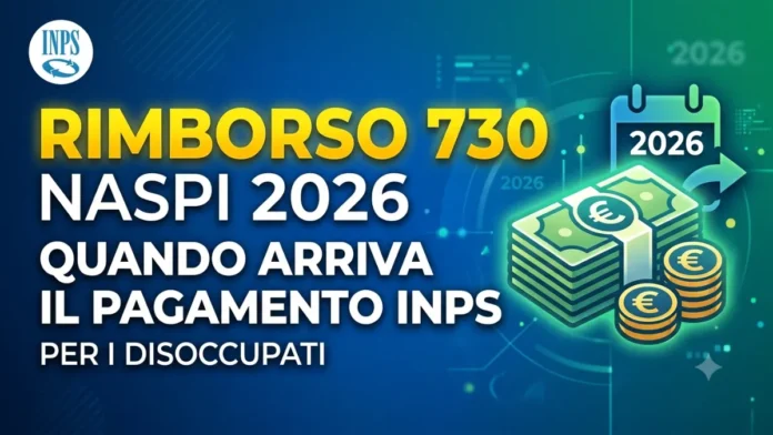 Rimborso 730 NASPI 2026: quando arriva il pagamento INPS per i disoccupati Rimborso 730 NASPI 2026: quando arriva il pagamento INPS per i disoccupati